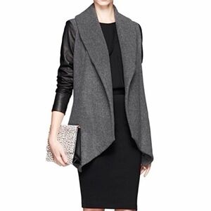Theory Laura Amazing Wool Cashmere Leather Jacket
